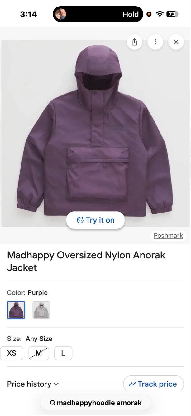 Madhappy Unisex Oversized nylon Amorak jacket